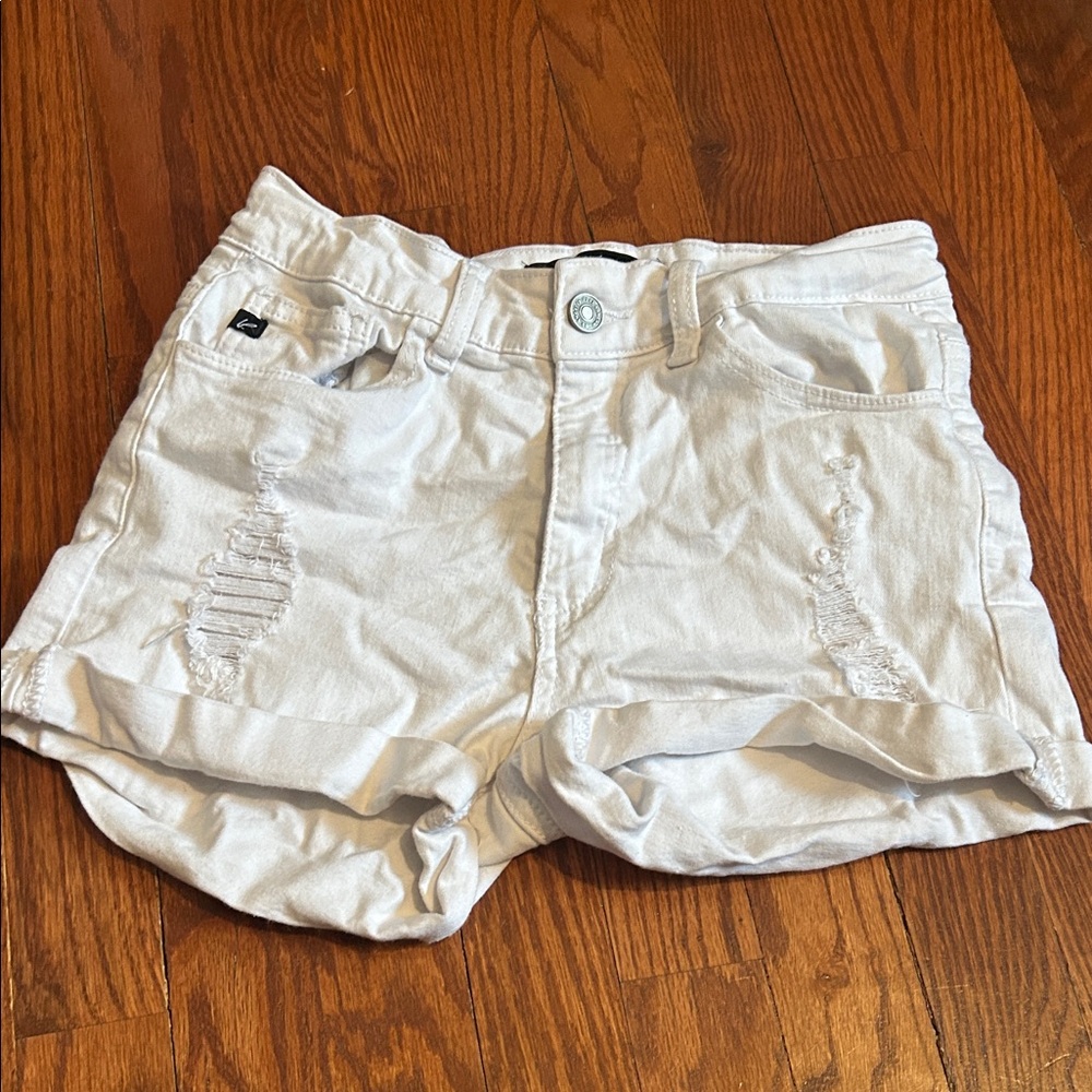 Women's White Jean Shorts